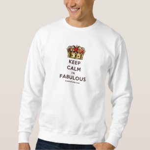 SlipperyJoe's keep calm fantastiska gyllene krona Lång Ärmad Tröja