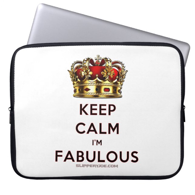 SlipperyJoe's keep calm fantastiska gyllene krona  Laptop Fodral (Framsidan)
