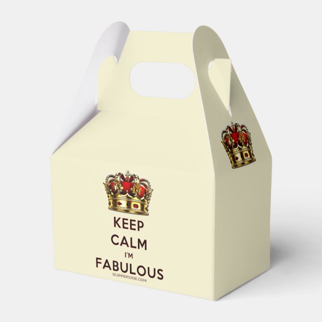SlipperyJoe's keep calm fantastiska gyllene krona  Presentaskar (Framsidan Sidan)