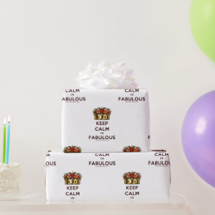 SlipperyJoe's keep calm fantastiska gyllene krona  Presentpapper