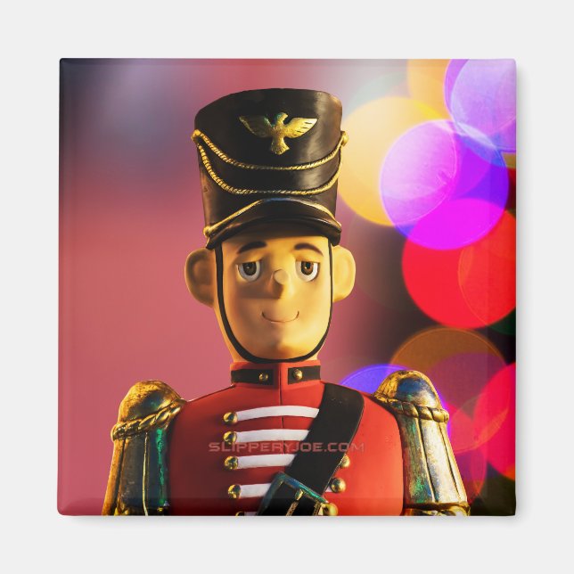 SlipperyJoes klassiska julgranstsoldatkompis Magnet (Framsidan)