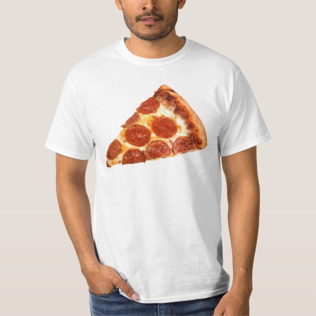 SlipperyJoes klassiska pepparonipizzabit smält T Shirt (Framsida)