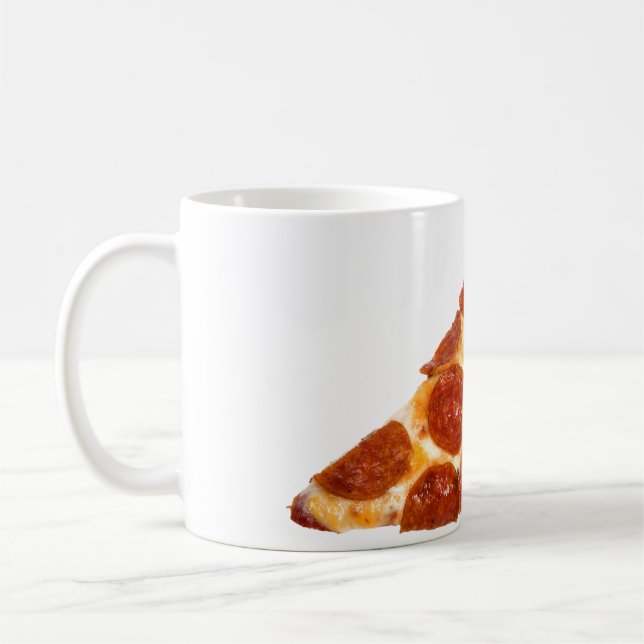 SlipperyJoe's klassiska pepperoni-pizzabagesegment Kaffemugg (Vänster)