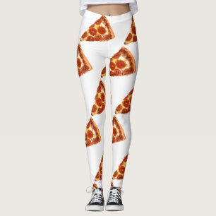 SlipperyJoe's klassiska pepperoni-pizzabagesegment Leggings