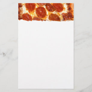 SlipperyJoes klassiska pepperonipizzabit smält Brevpapper