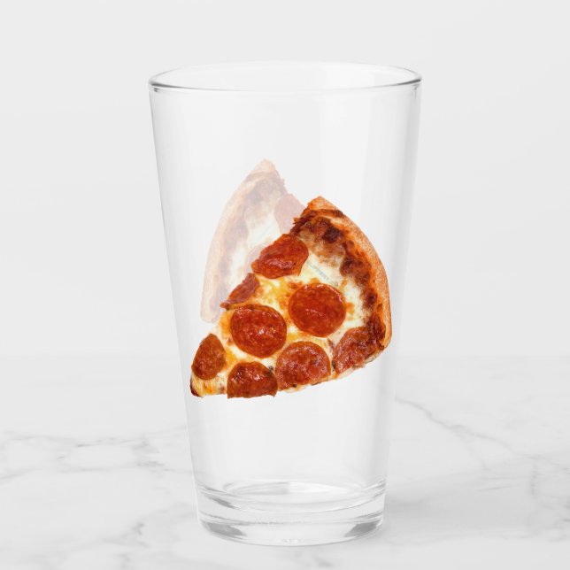 SlipperyJoe's klassiska pepperonipizzabit smält Glaskopp (Framsida)
