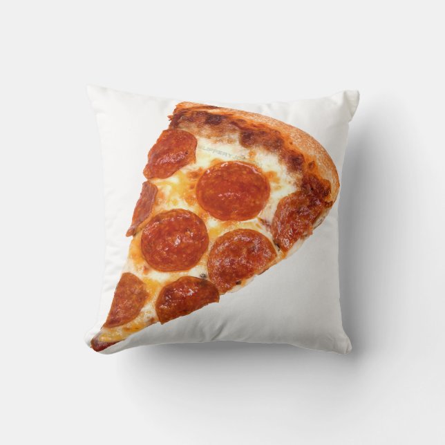 SlipperyJoe's klassiska pepperonipizzabit smält Kudde (Framsida)