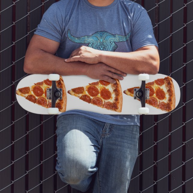SlipperyJoe's klassiska pepperonipizzabit smält Mini Skateboard Bräda 18,5 Cm (Utomhus 3)