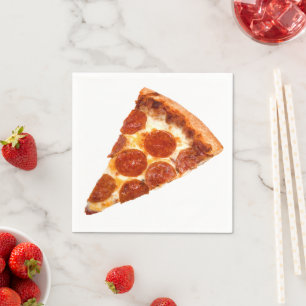 SlipperyJoe's klassiska pepperonipizzabit smält Pappersservett