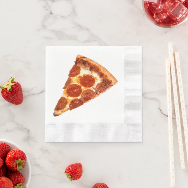 SlipperyJoe's klassiska pepperonipizzabit smält Pappersservett (Insitu)