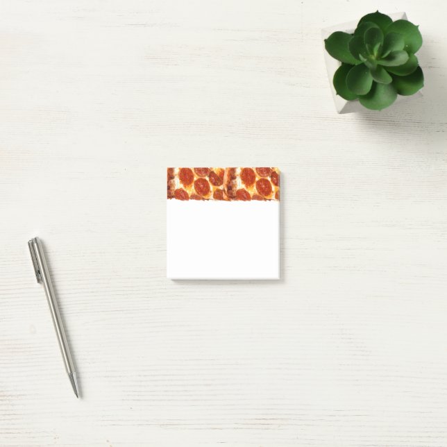SlipperyJoe's klassiska pepperonipizzabit smält Post-it Block (Kontor)