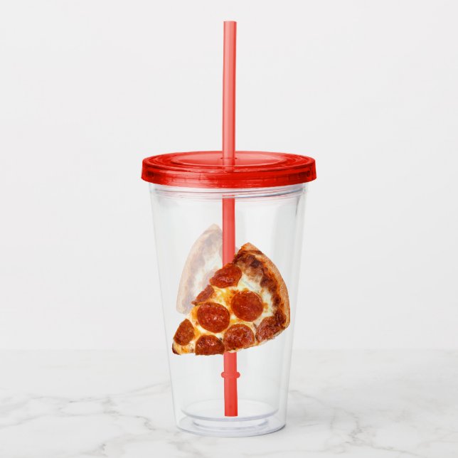 SlipperyJoe's klassiska pepperonipizzabit smält Take Away Mugg (Framsida)