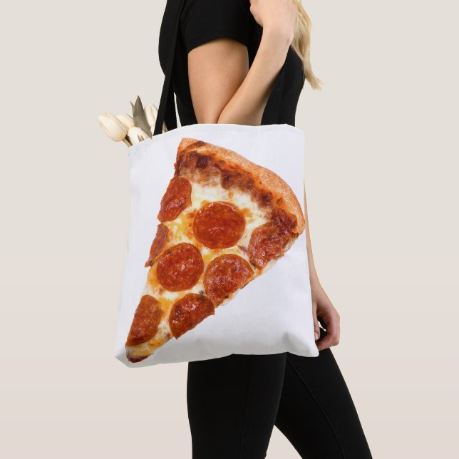 SlipperyJoe's klassiska pepperonipizzabit smält Tygkasse (Närbild)