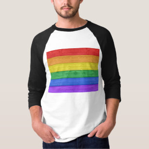 SlipperyJoe's klassiska regnbågs taktila handgjord T Shirt
