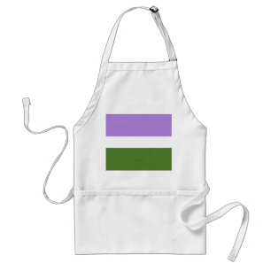 SlipperyJoe's könsneutrala prideflagga lavendelbla Förkläde