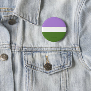 SlipperyJoe's könsneutrala prideflagga lavendelbla Knapp