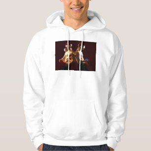 SlipperyJoes konstnärliga jul utan skjorta män hol Hoodie