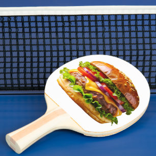 SlipperyJoes läckra cheeseburgare crispy ba Pingisracket