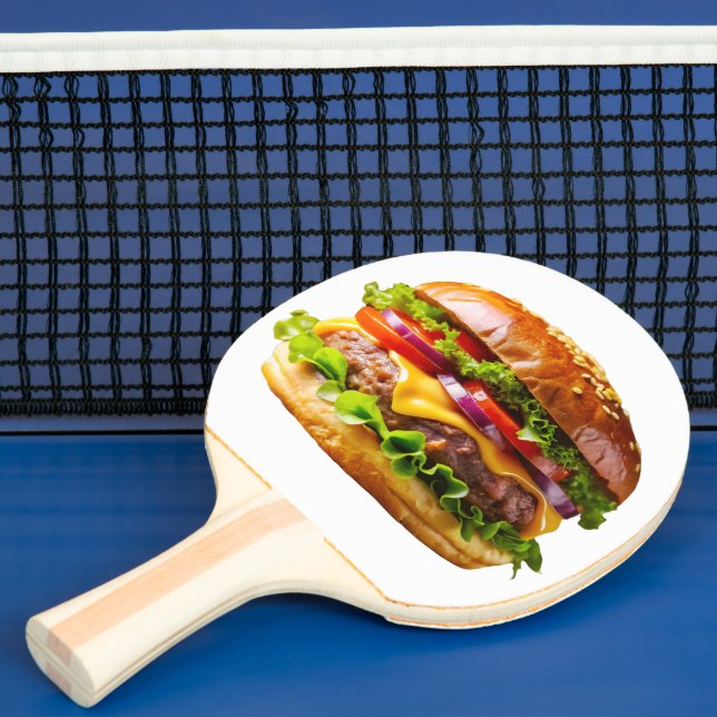 SlipperyJoes läckra cheeseburgare crispy ba Pingisracket (Insitu)