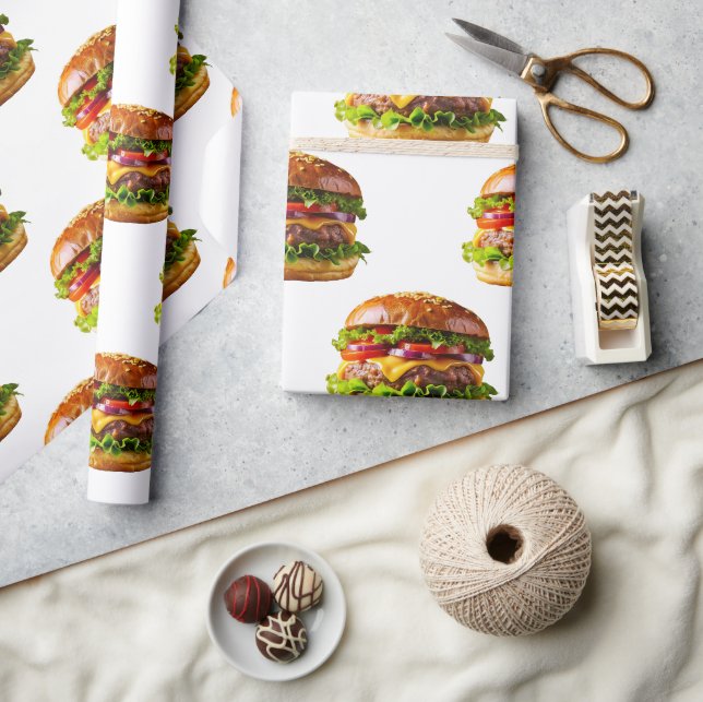 SlipperyJoes läckra cheeseburgare spröd ba Presentpapper (Hantverk)