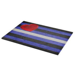 SlipperyJoe's läderprideflagga svart kunglig blå