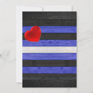 SlipperyJoe's läderprydnadsflagga svart kunglig bl Julkort