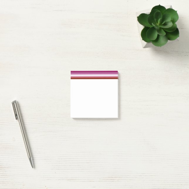 SlipperyJoe's lesbiska stolthetsflaggans feminina  Post-it Block (Kontor)