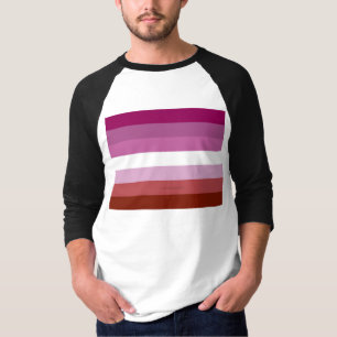 SlipperyJoe's lesbiska stolthetsflaggans feminina  T Shirt