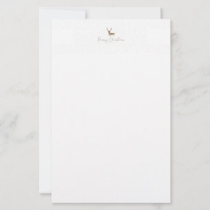 SlipperyJoes linjearbetssilhuett ren minimal Brevpapper