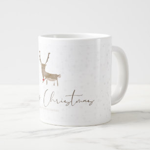 SlipperyJoes linjearbetssilhuett ren minimal Jumbo Mugg
