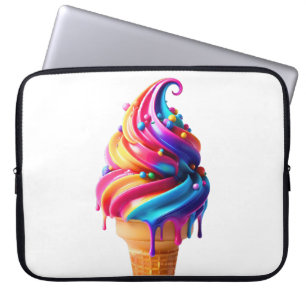 SlipperyJoes livliga glasskon klassiker Laptop Fodral