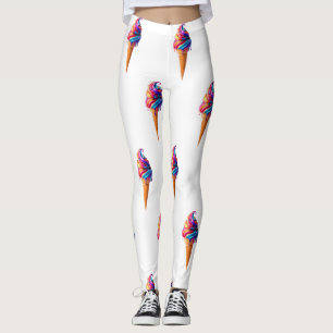 SlipperyJoe's livliga glasskon klassiker Leggings