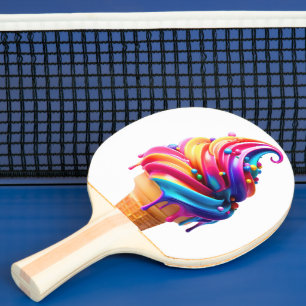 SlipperyJoe's livliga glasskon klassiker Pingisracket