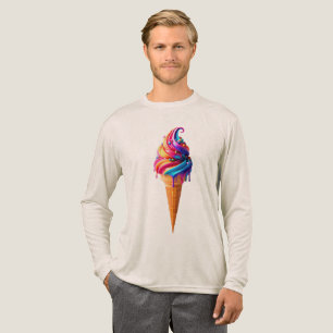 SlipperyJoes livliga glasskon klassiska maträtt T Shirt