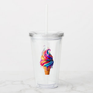 SlipperyJoes livliga glasskon klassiska maträtt Take Away Mugg