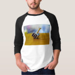 SlipperyJoes Lycklig Hanukkah, fyrsidig spinning t Shirt<br><div class="desc">SlipperyJoe's Lycklig Hanukkah med fyra sidor,  med en rostig,  konstnärlig Firande Candles judisk hebrew Chanukah ger dekorationer Judaism Religion Hebrew brev Nun traditionell leksak-barnssymbol vuxen Kultursymbol metallisk glansig avslutar yta</div>