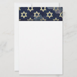 SlipperyJoes Lycklig Hanukkah många Star i Davi Brevpapper