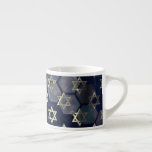SlipperyJoes Lycklig Hanukkah många Star i Davi Espressomugg<br><div class="desc">SlipperyJoe's Lycklig Hanukkah många Star av David-symboler Firande judisk hebreiska Chanukah ger dekorationer Judaism religiös signifikant symbol relevant kulturell religiösa kontexter av olika sexårskaraktär mörk blått lila hues mörk abstrakt bakgrund med lagrade texturerade utseende</div>