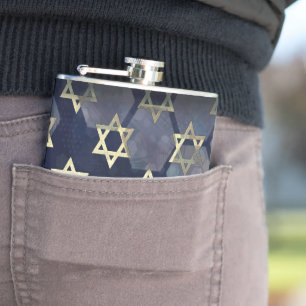 SlipperyJoes Lycklig Hanukkah många Star i Davi Fickplunta