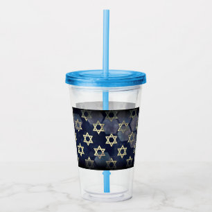 SlipperyJoes Lycklig Hanukkah många Star i Davi Take Away Mugg