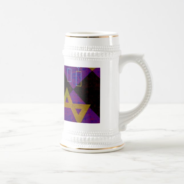 SlipperyJoes Lycklig Hanukkah Star av David menora Sejdel (Höger)