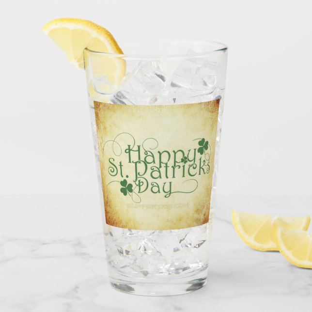 SlipperyJoe's Lycklig St. Patrick's Day helgdag Ir Glaskopp (Framsida Ice)