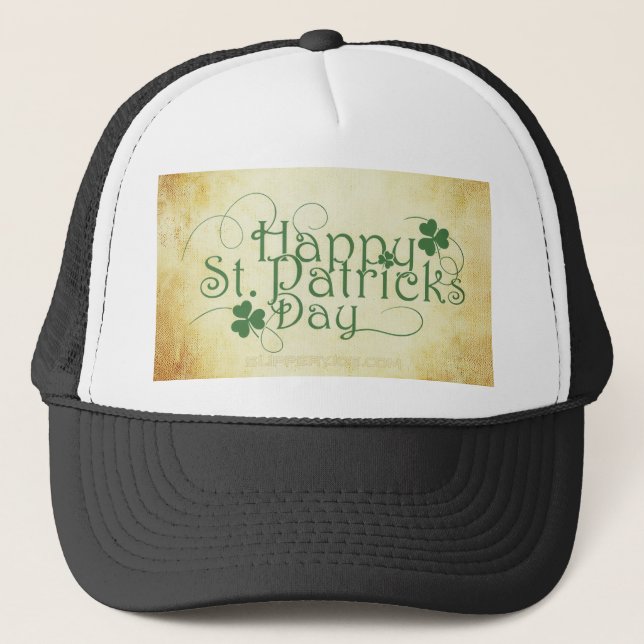 SlipperyJoe's Lycklig St. Patrick's Day helgdag Ir Keps (Framsida)
