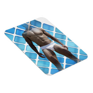 SlipperyJoe's Man underkläder 6-pack bröstkorgsbor Magnet
