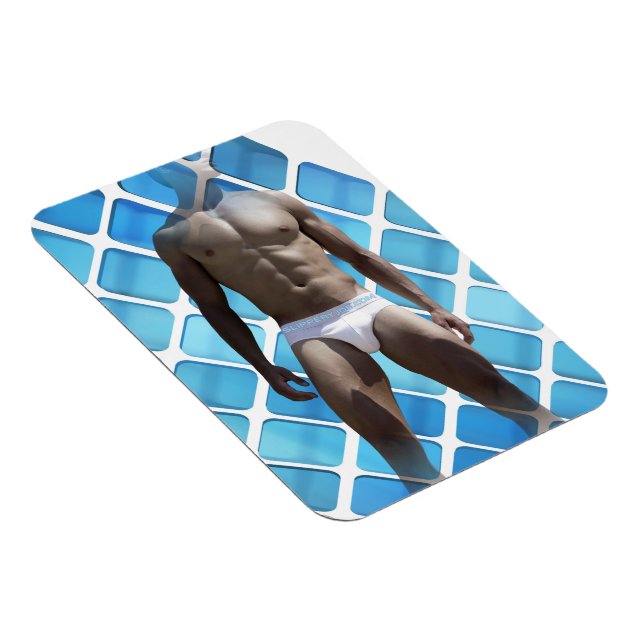 SlipperyJoe's Man underkläder 6-pack bröstkorgsbor Magnet (Högersidan)