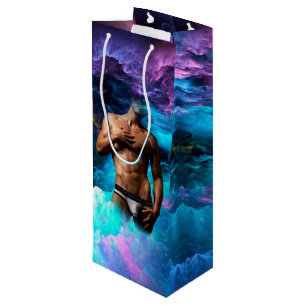 SlipperyJoe's Man underkläder lila blue abst