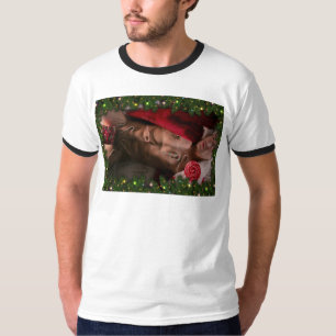 SlipperyJoes manliga bröst sexpack mage bar överkr T Shirt