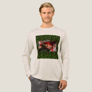 SlipperyJoes manliga bröst sexpack mage bar överkr T Shirt