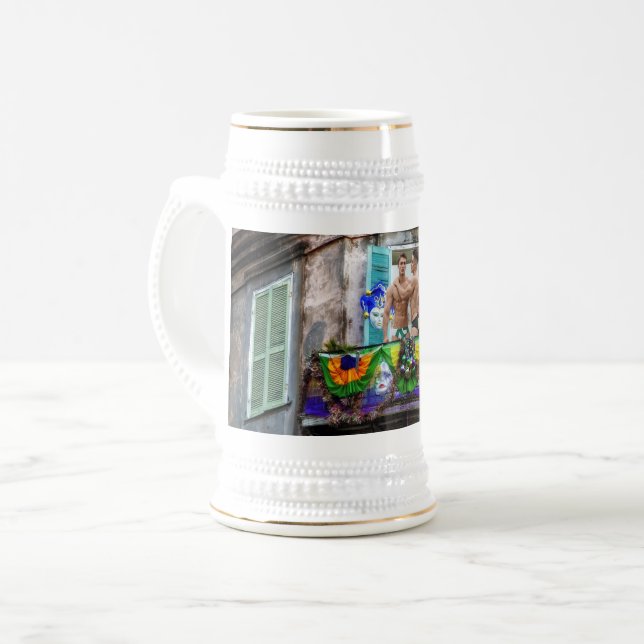 SlipperyJoe's Mardi Gras Manar lila guld grönt bal Sejdel (Framsida vänster)