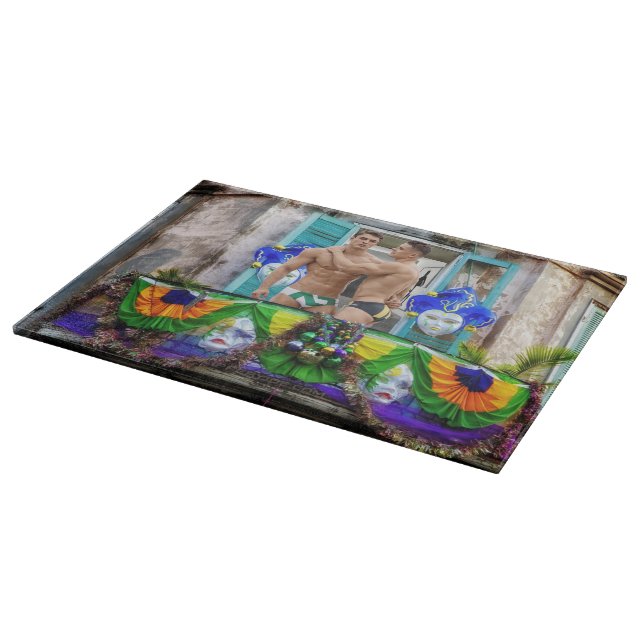 SlipperyJoes Mardi Gras masks pärlor dekorations (Hörn)